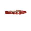 Premium handmade bracelet with colorful semi-precious stones, high-end look.