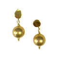 Fashion statement jewelry – round handmade gold studs