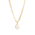 NECKLACE PAPERCLIP LINK PENDANT