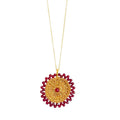 NECKLACE WITH RUBY STONES