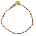 Lulu Stone Dot Bracelet with semi-precious stones and gold-plated beads, featuring 14K gold IBU closure