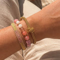 Soft colours bracelet set for summer
