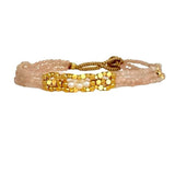 LULU LILY BRACELET - PINK OPAL