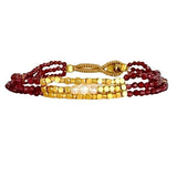 LULU LILY BRACELET - GARNET