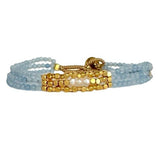 LULU LILY BRACELET - BLUE CHALCEDONY
