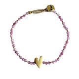 BRACELET LULU ROSIE - PINK TOURMALIN