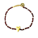 BRACELET LULU ROSIE - GARNET