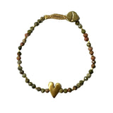 BRACELET LULU ROSIE - UNAKITE