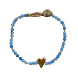 BRACELET LULU ROSIE - BLUE CHALCEDONY