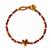 BRACELET LULU ROSIE - BROWN GARNET