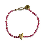 BRACELET LULU ROSIE - CHERRY QUARTZ