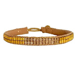 BAMBOO STONES 2 ROW BRACELET - PINK OPAL