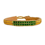 BAMBOO STONES 2 ROW BRACELET - AVENTURINE