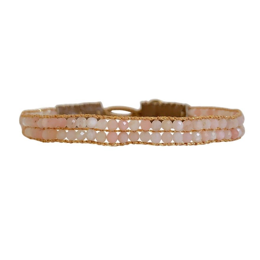 BRACELET CAP LISE PINK OPAL