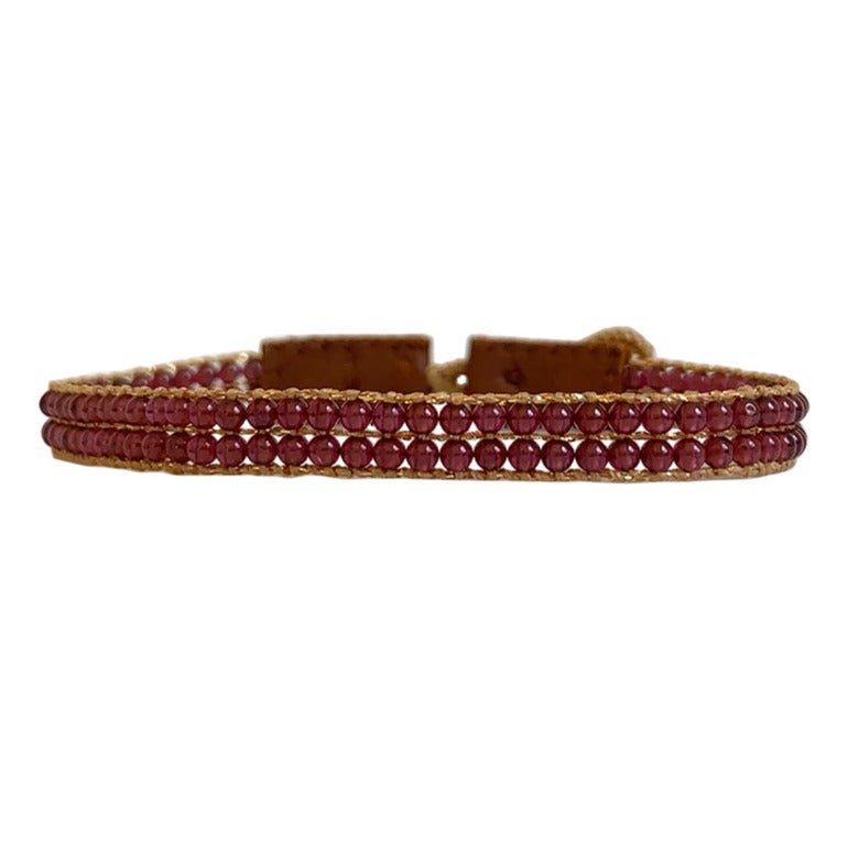 BRACELET CAP LISE GARNET