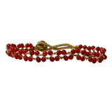 JILL JAKE BRACELET - RED JADE