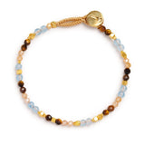 LULU LIV MIX BRACELET - MIX BROWN BLUE