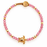 BRACELET LULU TURTLE - PINK TOURMALINE