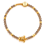 BRACELET LULU TURTLE - SMOKY QUARTZ