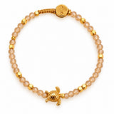 BRACELET LULU TURTLE - CHAMPAGNE QUARTZ
