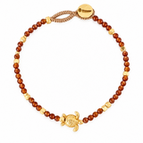 BRACELET LULU TURTLE - BROWN GARNET