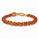 JILL JAZZY BRACELET - BROWN GARNET