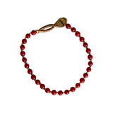 BO ROUND BRACELET - RED JADE