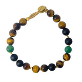 BIG BO MIXED BRACELET - D (TIGER EYE )