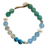 BIG BO MIXED BRACELET - M (BLUE GREEN)