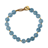BIG BO BRACELET - BLUE CHALCEDONY