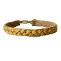 Elegant Fringe Bracelet in gold-plated design with adjustable leather strap, perfect for adding sparkle.