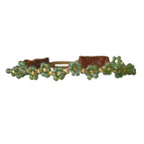 CAP FLOWER BRACELET - BAMBOO GREEN