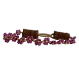 CAP FLOWER BRACELET - MAROON