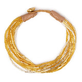 GOLD/SILVER STRINGS BRACELET - GOLD