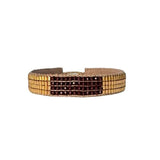 BRACELET BAMBOO STONE - GARNET
