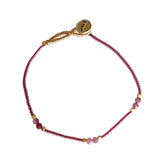 LULU BOLD BRACELET - MAROON