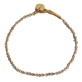 LULU STONE DOT BRACELET - SMOKY QUARTZ