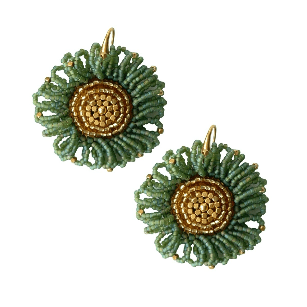 EARRING MALA BAMBOO GREEN