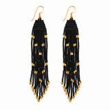 EARRING STAR - SCHWARZ