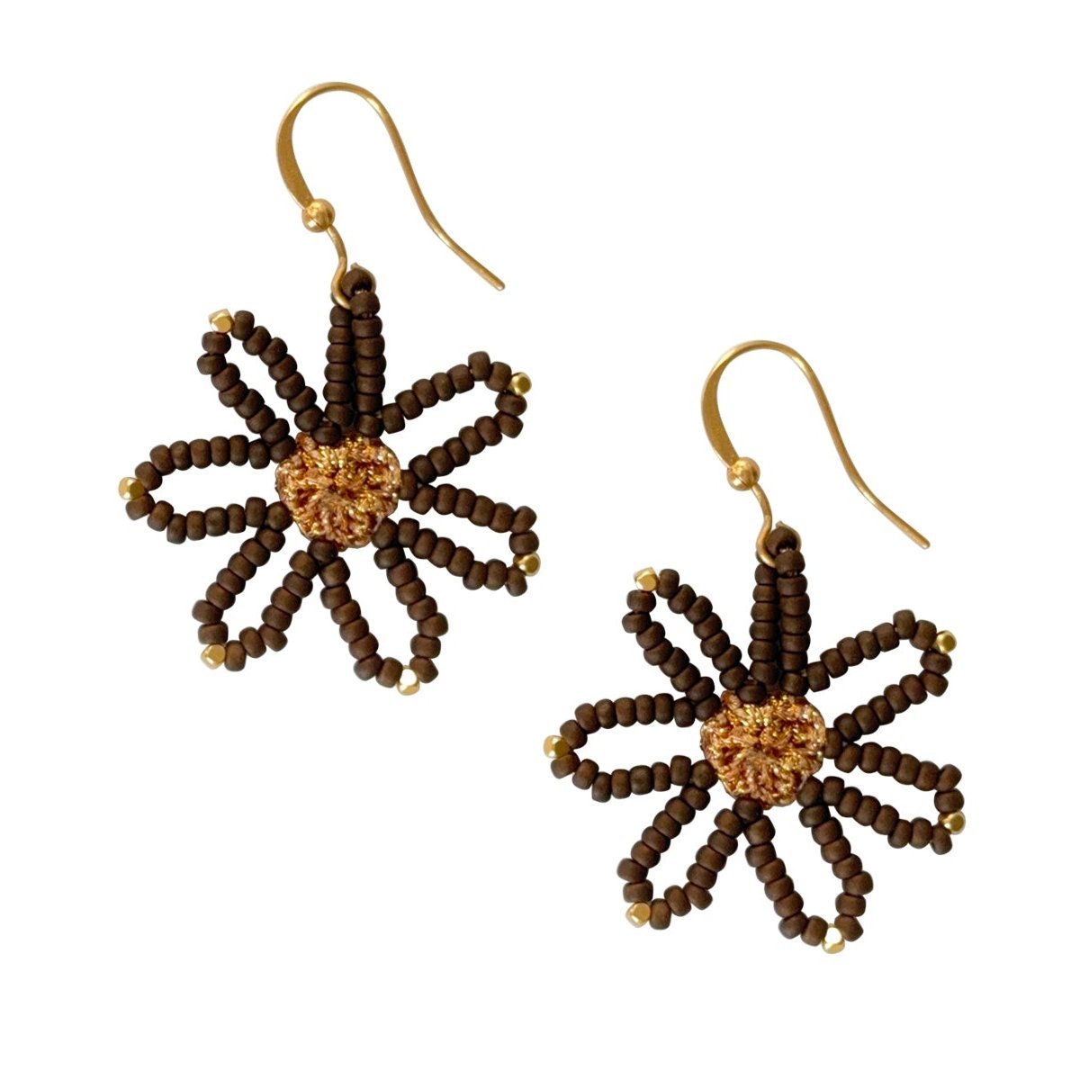 EARRING DAISY BRONZE