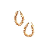EARRING JAZZY STONES - CHAMPAGNE QUARTZ