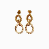 EARRING TROY - ANTIQUE BEIGE