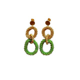 EARRING TROY - GREEN