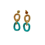 EARRING TROY - TEAL