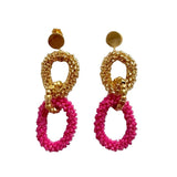 EARRING TROY - FUCHSIA