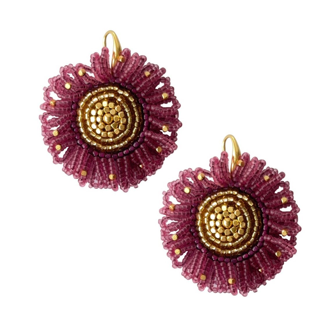 EARRING MALA MAROON