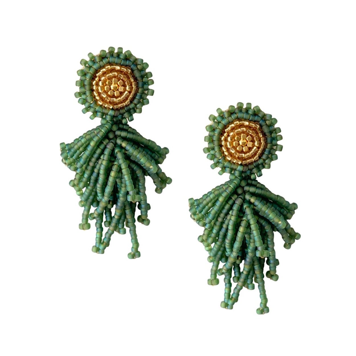 EARRING AIME BAMBOO GREEN