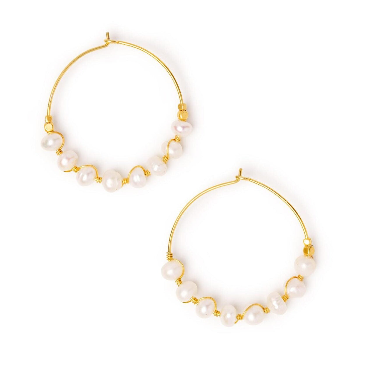 EARRING PEARL HOOP