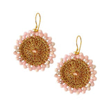 EARRING SOL - PINK OPAL