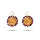 EARRING SOL - GARNET